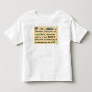 Toddler t-shirt med en deklaration.