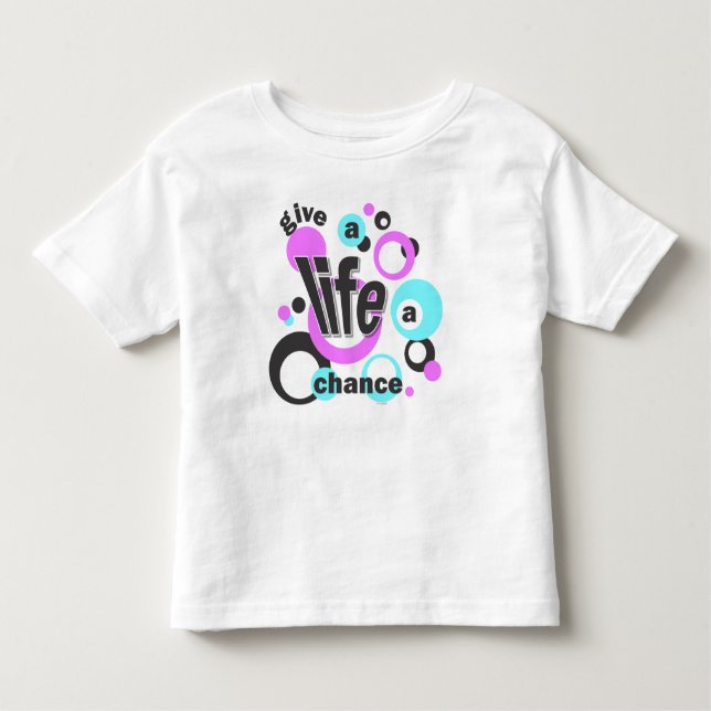 Toddler t-shirt with a bubbly design. (Framsida)