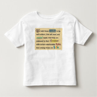 Toddler t-shirt with a declaration.
