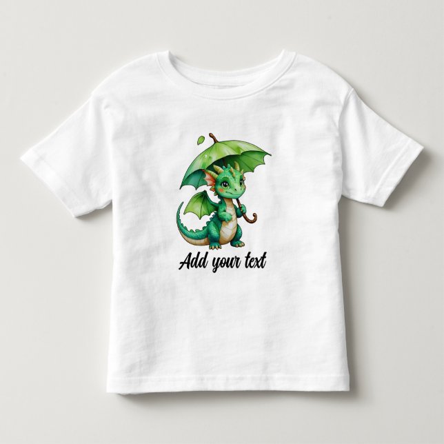 Toddler Tee with Cute Baby Dragon (Framsida)