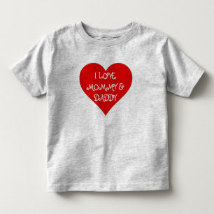 ToddlerI kärlek MAMMA & DADDY T Shirt