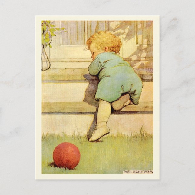 Toddling Pojke Vykort (Framsida)