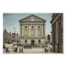 Todmorden Town Hall i Lowry-stil