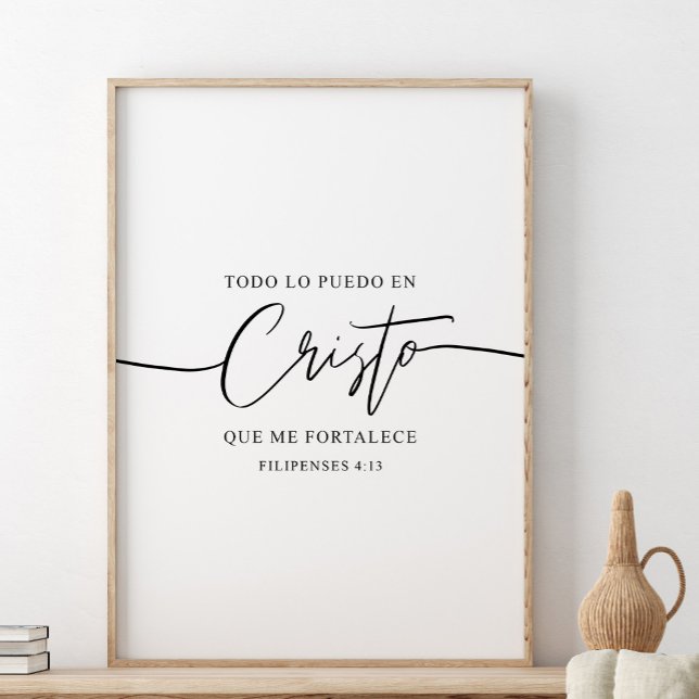 Todo Lo Puedo En Cristo, Filipenses 4:13 Poster (Skapare uppladdad)