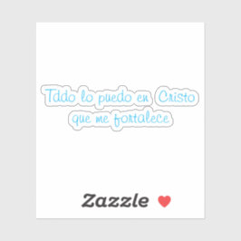 Todo lo puedo en Cristo que me fortalece Klistermärken