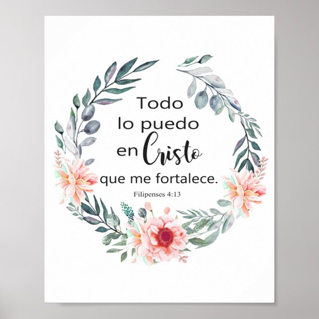 TODO LO PUEDO EN CRISTO QUE ME FORTALECE POSTER (Framsidan)