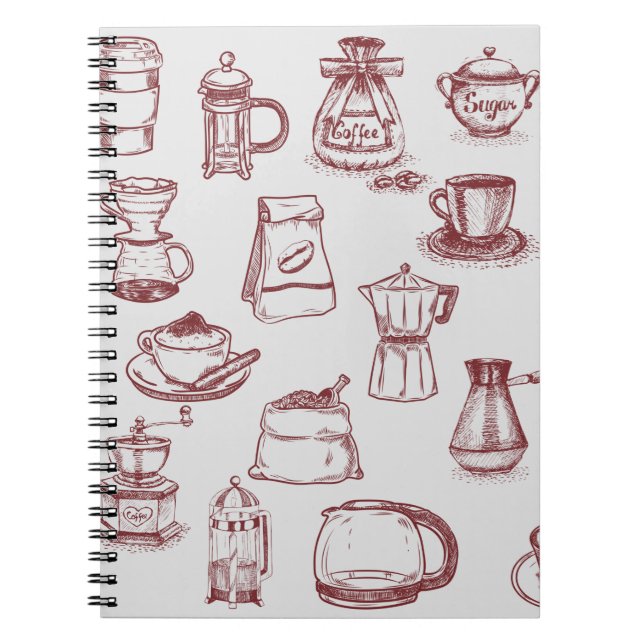 Todo para un Café y de färg café Anteckningsbok (Framsidan)