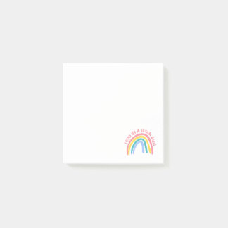 Todo Va a Estar Bien Rainbow Post-it Notes Block