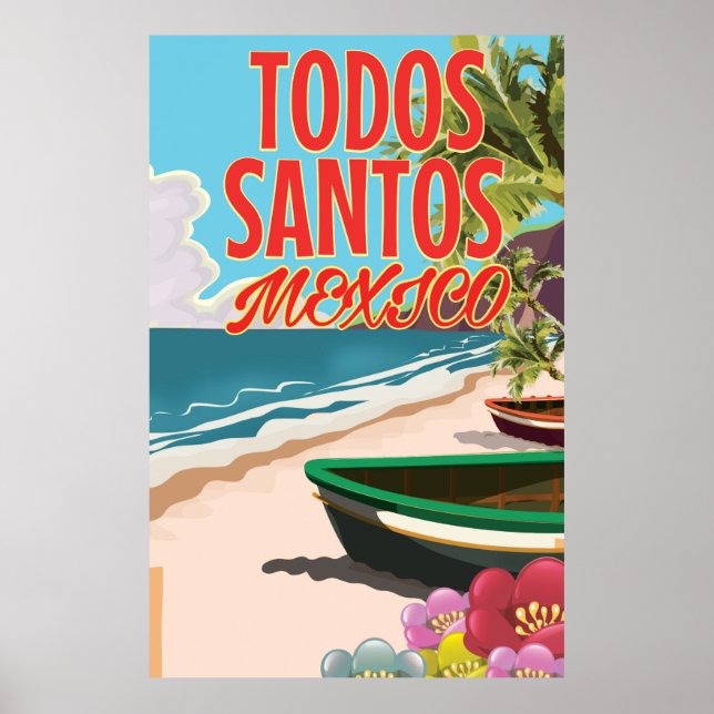 Todos Santos Mexico-reseaffisch Poster (Framsidan)