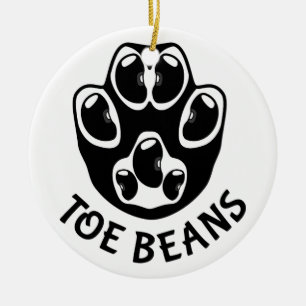 Toe Beans - Black Beans Julgransprydnad Keramik