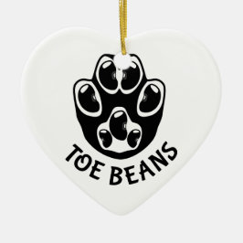 Toe Beans - Black Beans Julgransprydnad Keramik