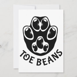 Toe Beans - Black Beans Julkort