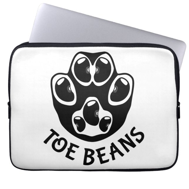 Toe Beans - Black Beans Laptop Fodral (Framsidan)