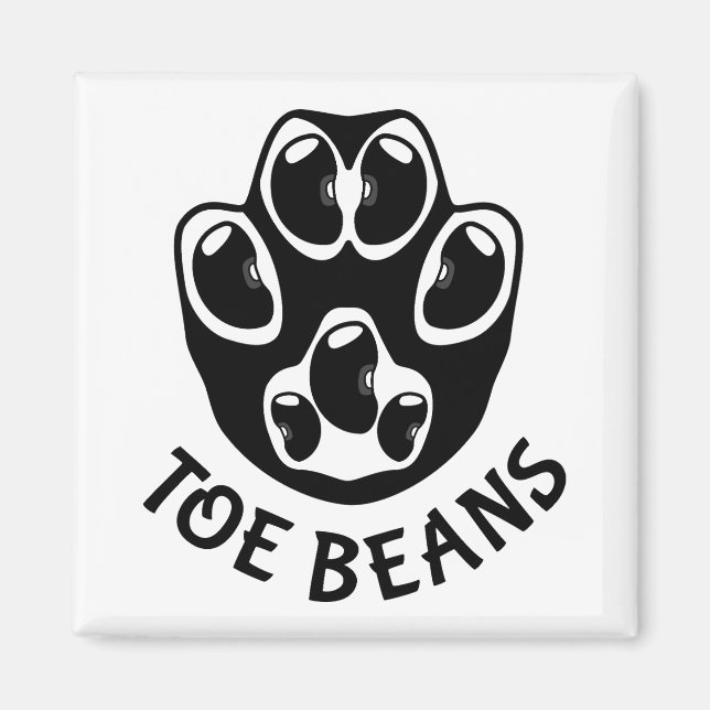 Toe Beans - Black Beans Magnet (Framsidan)