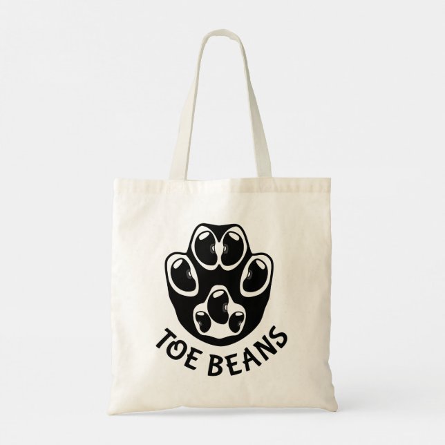 Toe Beans - Black Beans Tygkasse (Baksida)