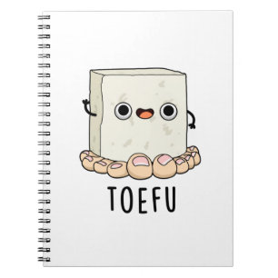 Toe-fu Funny Tofu Pun Anteckningsbok