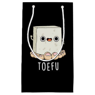 Toe-fu Funny Tofu Pun Mörk BG