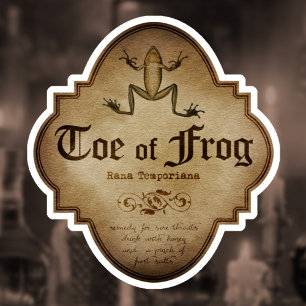 Toe of Frog Apothecary Klistermärken