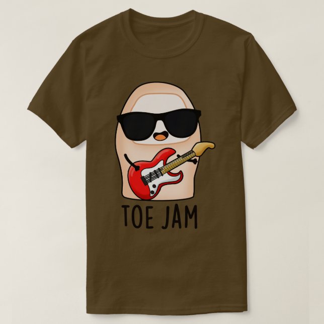 Toe Sylt Funny Big Toe Music Pun 1 T Shirt (Design framsida)