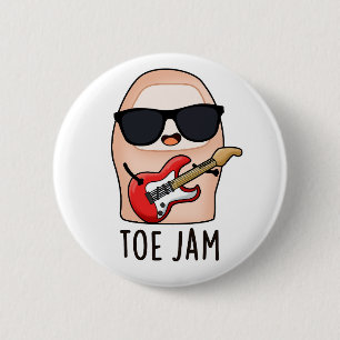 Toe Sylt Funny Big Toe Music Pun Knapp
