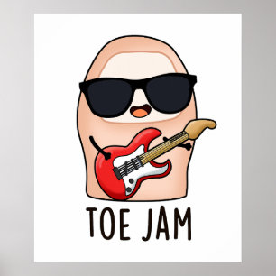 Toe Sylt Funny Big Toe Music Pun Poster