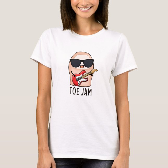 Toe Sylt Funny Big Toe Music Pun T Shirt (Framsida)