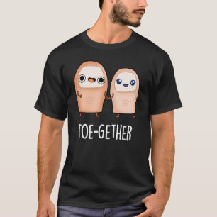 Toe-Tillsammans Funny BIg Toe Pun Mörk BG T Shirt