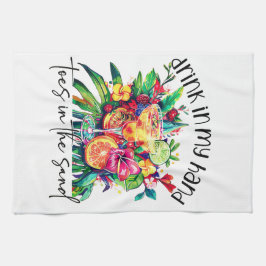 Toes in the Sand, Drink in My Hand, Tropical Drink Kökshandduk