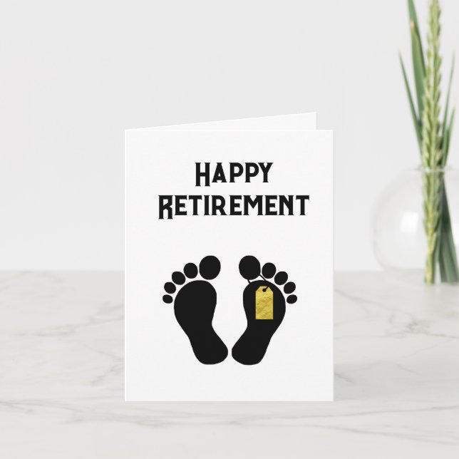 Toes Silhouette med Toe Märkre Pension Card Kort (Framsida)