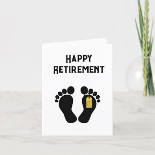 Toes Silhouette med Toe Märkre Pension Card Kort