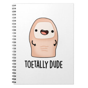 Toetally Boy Funny Big Toe Pun Anteckningsbok