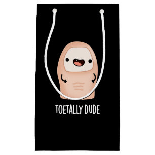 Toetally Boy Funny Big Toe Pun Mörk BG