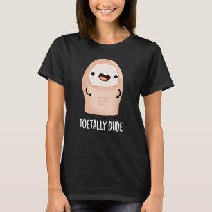 Toetally Boy Funny Big Toe Pun Mörk BG T Shirt