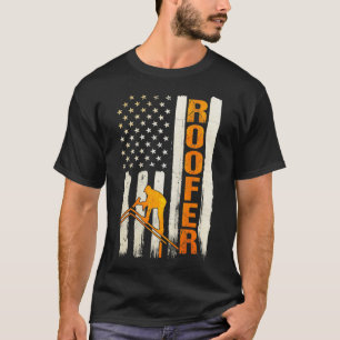 Tofer-presentationer med takutformning på baksidan t shirt