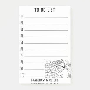 Tofer Roofing Reparations to PersonaliSe Post-it Block