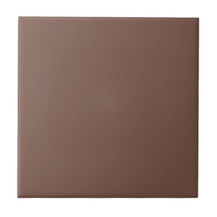 Toffee Brown Solid Färg Klassisk Elegant Kakelplatta