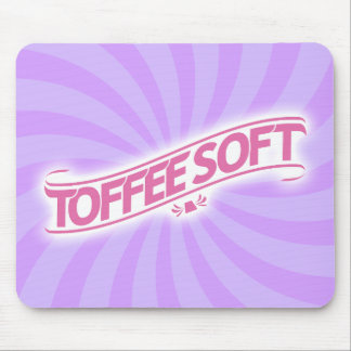 ToffeeSoft Logotyp Mousepad - Rosa Musmatta