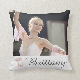 Tofflor för namn för Ballerina för Kudde