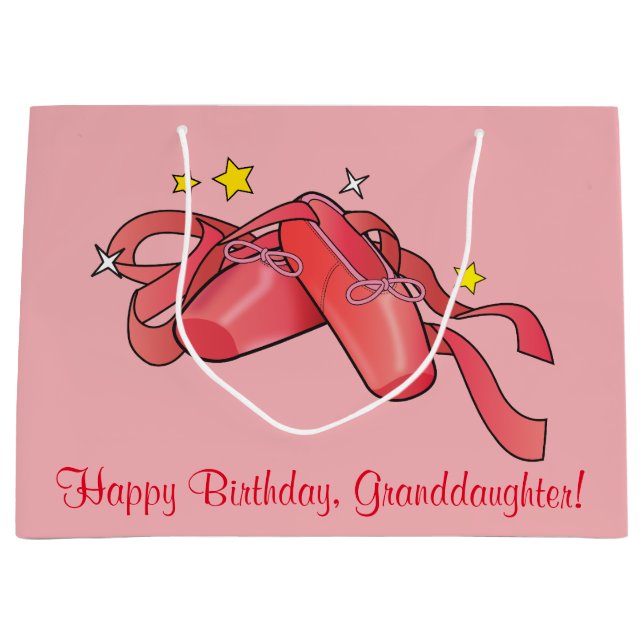 Tofflor för sondotterfödelsedagbalett med stjärnor (Framsidan)