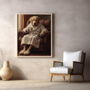 Tofflor, kaffe och Leksak myndighet Poster