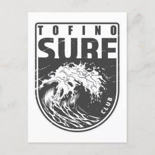 Tofino Surfa Klubb Canada Emblem Vykort