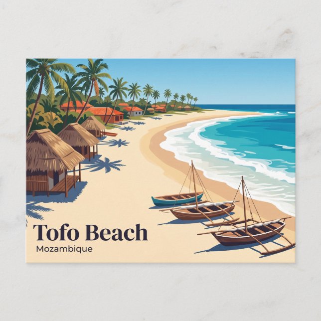 Tofo Beach Moçambique Vykort (Framsida)