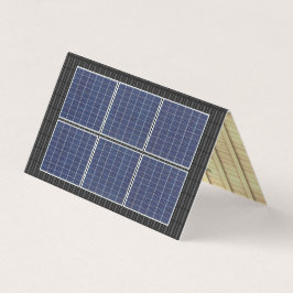 Toftop Solar Energy Black Tak med fyra sidor Visitkort