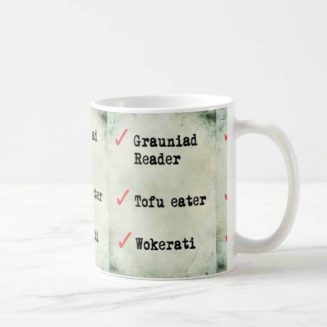 Tofu ätwokerati kaffemugg (Höger)