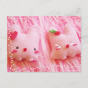 Tofu Bunny Plushie Edition Vykort