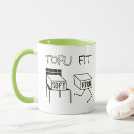 Tofu Fit Funny Running Tofu Soy Tema Mugg