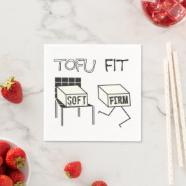 Tofu Fit Funny Running Tofu Soy Tema Pappersservett