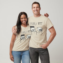 Tofu Fit Funny Running Tofu Soy Tema T-shirt
