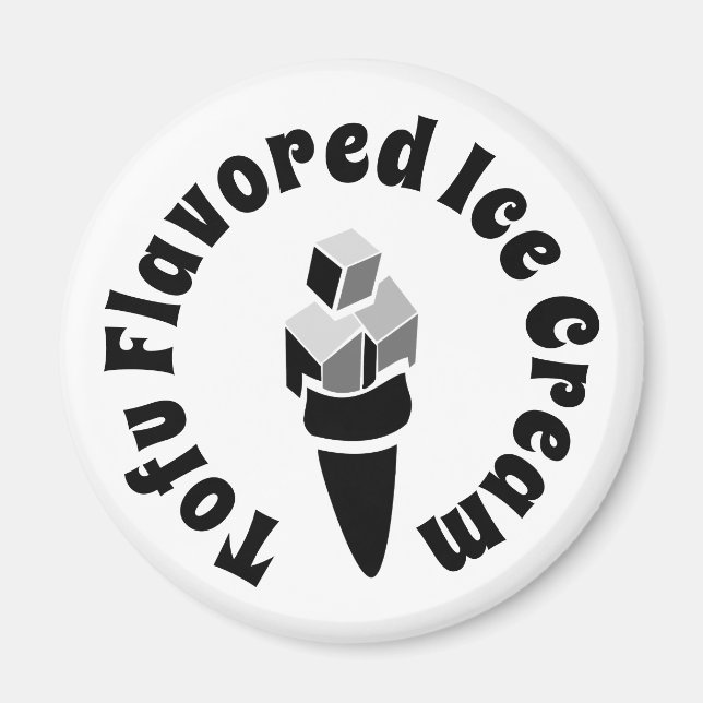 Tofu Flavated Ice Cream Magnet (Framsidan)