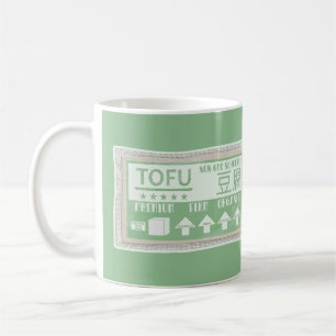 Tofu Pop Art Livsmedelsförpackningar Kaffemugg